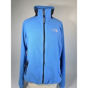 VINTAGE‎ The North Face Jacket Women Medium Blue Fleece Windbreaker Outdoor
